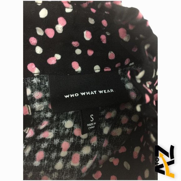 Women's Polka Dot Puff Long Sleeve Blouse Size S Small - Picture 8 of 11